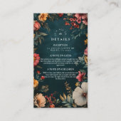 Spooky Glam Wedding Informatiekaartje (Voorkant)