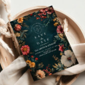 Spooky Glam Wedding Save The Date