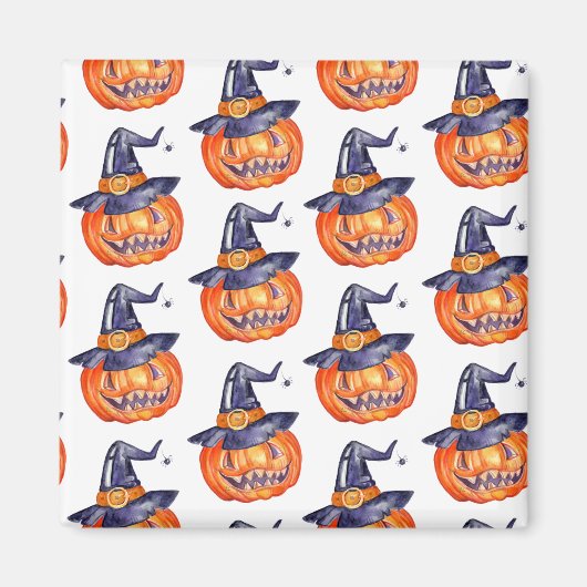 Spooky glimlachend Halloween pomkin Magneet (Voorkant)