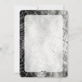 Spooky Glitter Happy Halloween Witch Pet Pompoen Feestdagenkaart (Achterkant)