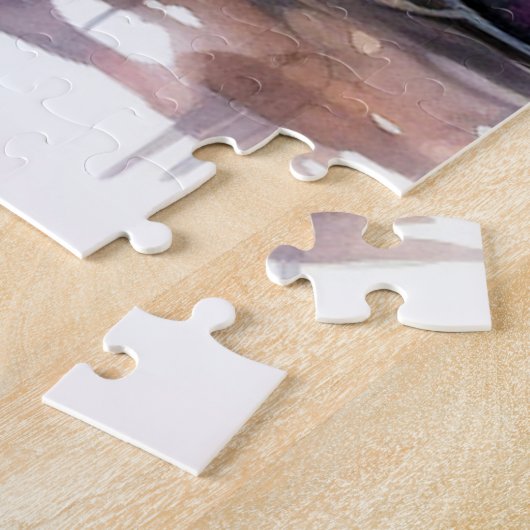 Spooky gloeiende Halloween pompoen Legpuzzel (Zijkant)