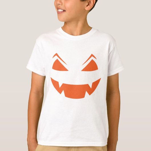 Spooky gloeiende Jack O Lantern Kind Halloween T-shirt (Voorkant)
