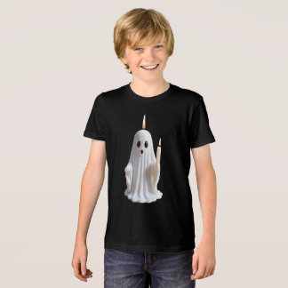 Spooky Glow: The Haunted Candle Ghost Tri-Blend Shirt