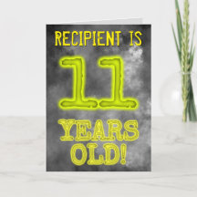 Spooky Glowing Aura Kijk "11 JAAR OUD!" + Naam