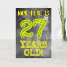 Spooky Glowing Aura Look "27 JAAR OUD!" + Naam