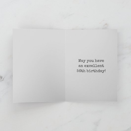 Spooky Glowing Aura Look "56 JAAR OUD!" + Naam Kaart (Binnen)