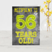 Spooky Glowing Aura Look "56 JAAR OUD!" + Naam Kaart (Gele Bloem)