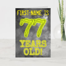 Spooky Glowing Aura Look "77 JAAR OUD!" + Naam