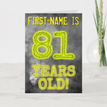 Spooky Glowing Aura Look "81 JAAR OUD!" + Naam