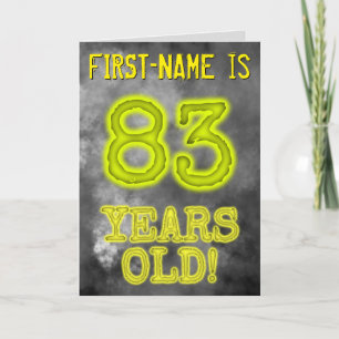 Spooky Glowing Aura Look "83 JAAR OUD!" + Naam Kaart