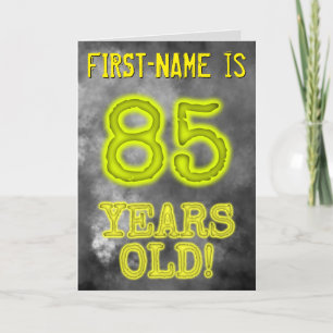 Spooky Glowing Aura Look "85 JAAR OUD!" + Naam Kaart