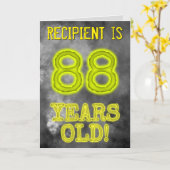 Spooky Glowing Aura Look "88 JAAR OUD!" + Naam Kaart (Gele Bloem)