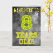 Spooky Glowing Aura Look "8 JAAR OUD!" + Naam Kaart (Gele Bloem)