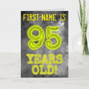 Spooky Glowing Aura Look "95 JAAR OUD!" + Naam Kaart