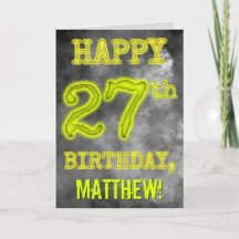 Spooky Glowing Aura Look "HAPPY 27th BIRTHDAY"