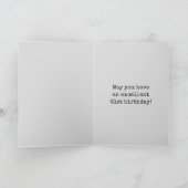 Spooky Glowing Aura Look "HAPPY 61st BIRTHDAY" Kaart (Binnen)