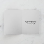 Spooky Glowing Aura Look "HAPPY 77th BIRTHDAY" Kaart (Binnen)