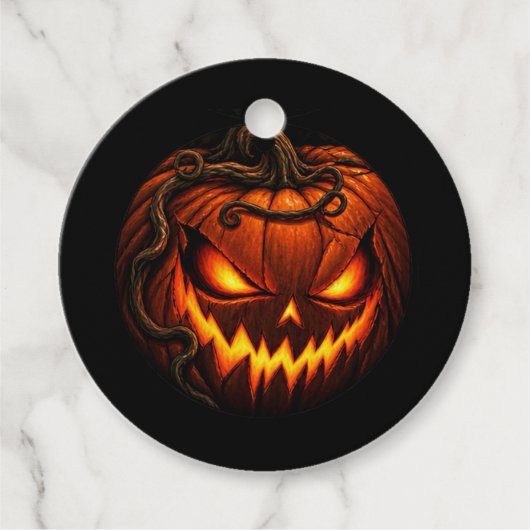 Spooky Glowing Halloween Bedankjes Labels (Voorkant)