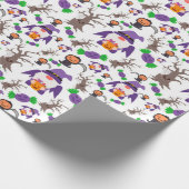 Spooky Gnome Halloween Cadeaupapier (Hoek)