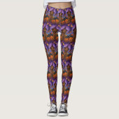 Spooky Goldendoodle Hond Halloween Heksenpompoen Leggings (Voorkant)