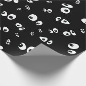 Spooky Googly ogen patroon Tissue Paper Cadeaupapier (Hoek)