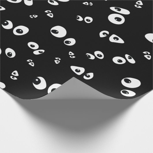 Spooky Googly ogen patroon Tissue Paper Cadeaupapier (Hoek)