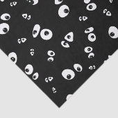 Spooky Googly ogen patroon Tissuepapier (Detail)