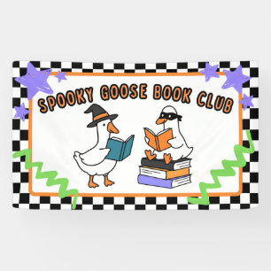 Spooky Goose Boekclub Schoolbibliotheek Klaslokaal Spandoek