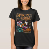 Spooky Goose Book Club Grappig Overhemd T-shirt (Voorkant)