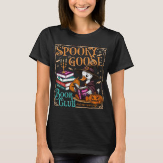 Spooky Goose Book Club Grappig Overhemd T-shirt
