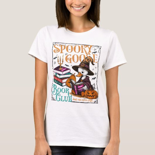 Spooky Goose Book Club Shirt (Voorkant)