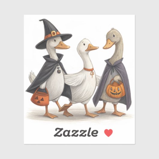 Spooky Goose Gang Terug naar School Stickers (Vel)