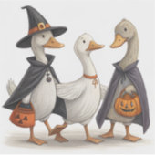 Spooky Goose Gang Terug naar School Stickers (Voorkant)