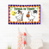 Spooky Goose Halloween Trunk or Treat Banner Sign (Insitu)