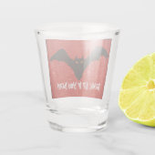 Spooky Gothic Bats Halloween Party Shot Glas (Achterkant)