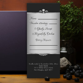 Spooky Gothic Black Bat Halloween Wedding