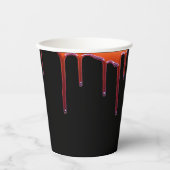 Spooky Gothic Blood Druppels Halloween Papieren Bekers (Voorkant)
