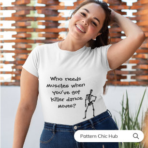 Spooky Gothic Dancing Skeletten Grappige Halloween T-shirt