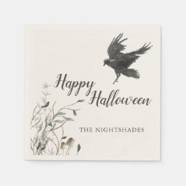 Spooky Gothic Halloween | Black Raven Servet