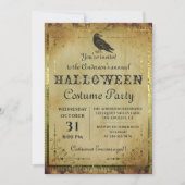 Spooky  Gothic Halloween Costume Party Kaart (Voorkant)