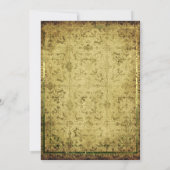 Spooky  Gothic Halloween Costume Party Kaart (Achterkant)