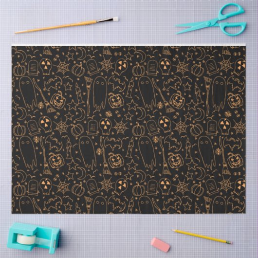 Spooky Gothic Halloween Decoupage Tissue Paper Tissuepapier (Craft)