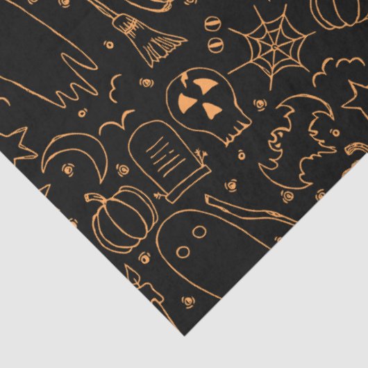 Spooky Gothic Halloween Decoupage Tissue Paper Tissuepapier (Detail)