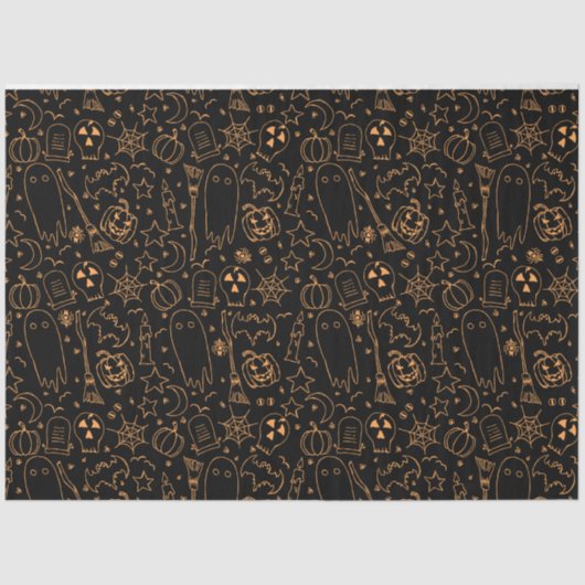 Spooky Gothic Halloween Decoupage Tissue Paper Tissuepapier (Voorkant)