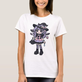 Spooky Gothic Halloween illustratie T-shirt