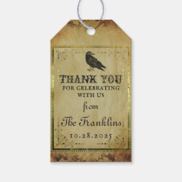 Spooky Gothic Halloween Party Dank je Cadeaulabel