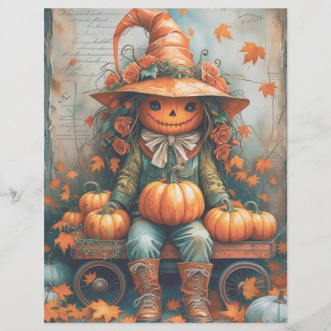 Spooky Gothic  Halloween Scrapbook Paper (Voorkant)