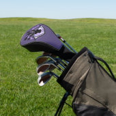 Spooky Gothic Paarse Oog Halloween Art Golfheadcover (Insitu)