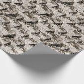 Spooky Gothic Raven In Volle Maan Volwassen Hallow Cadeaupapier (Hoek)