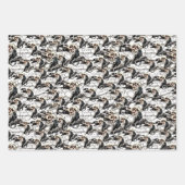 Spooky Gothic Raven In Volle Maan Volwassen Hallow Inpakpapier Vel (Voorkant 2)